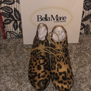 Bella Marie leopard print booties